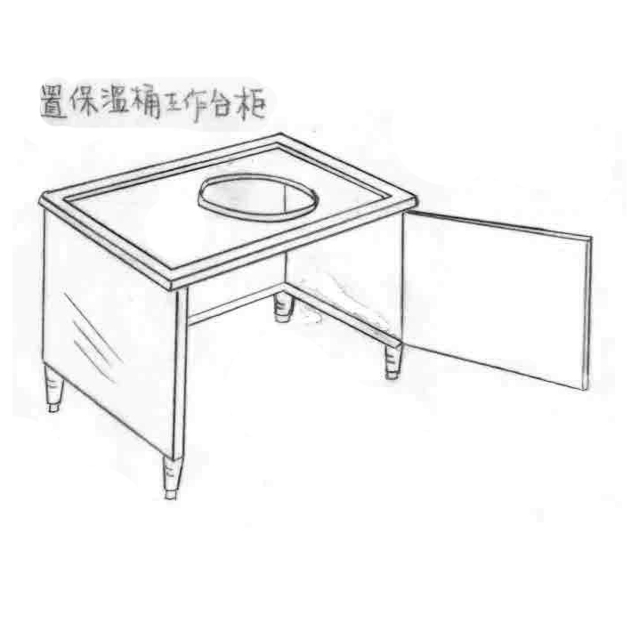 置保溫桶工作台櫃
