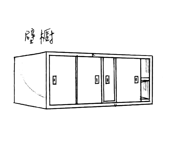 雙層壁櫥(拉門)