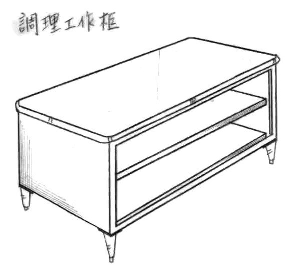 三層工作台櫃