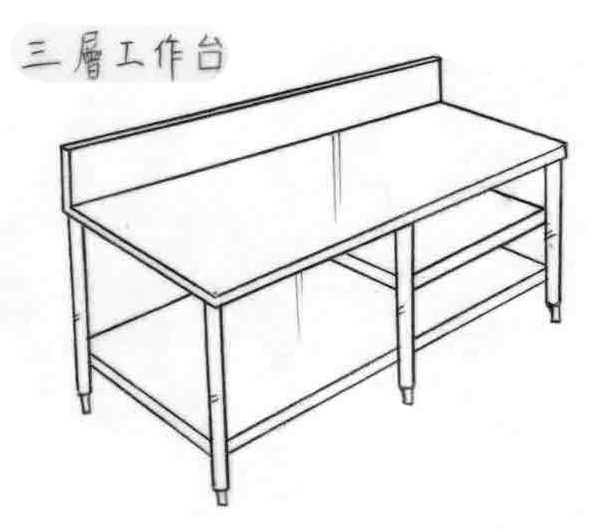 三層工作台